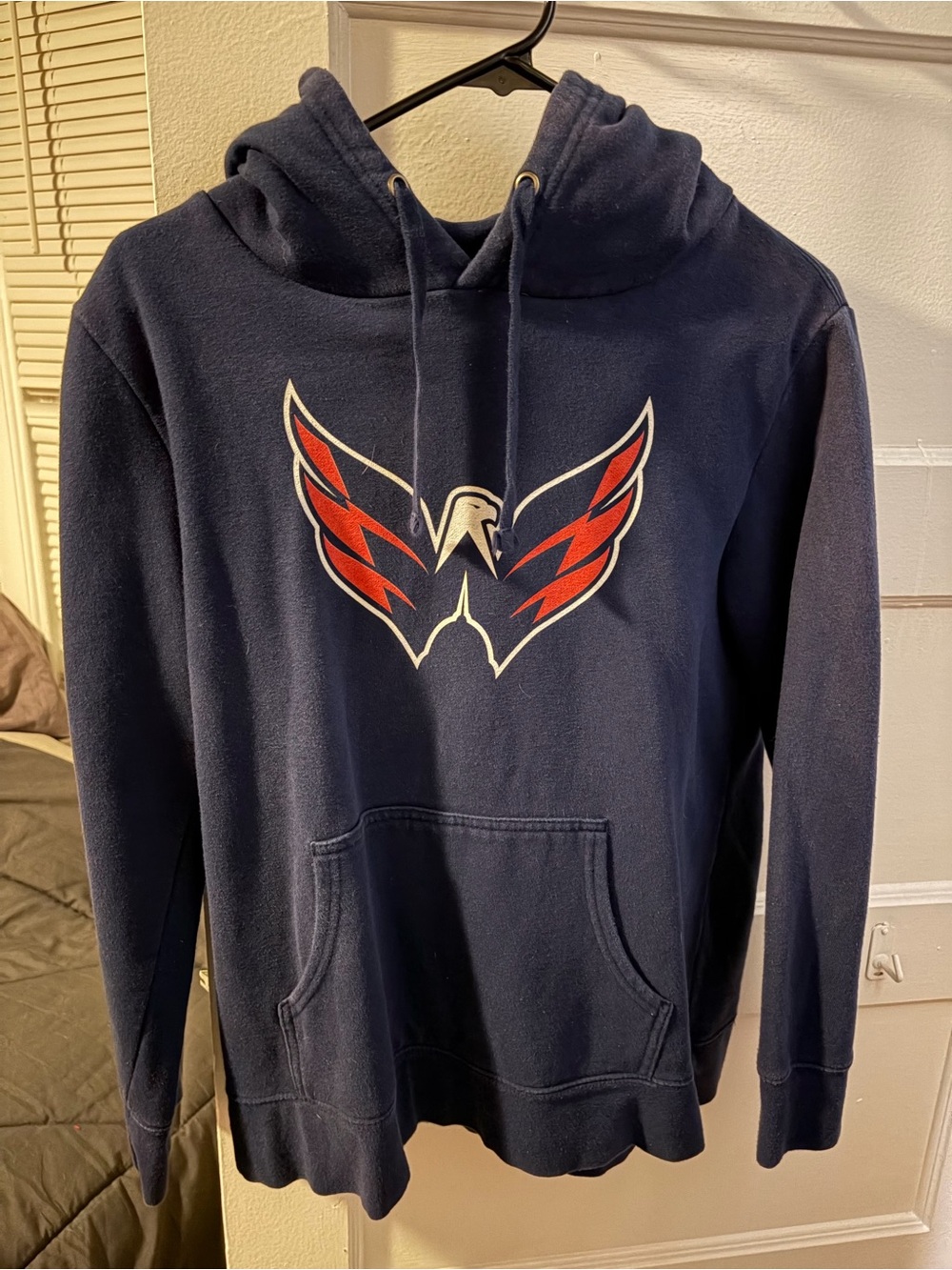 NHL washington capitals Pullover Hoodie with Red Accent Logo